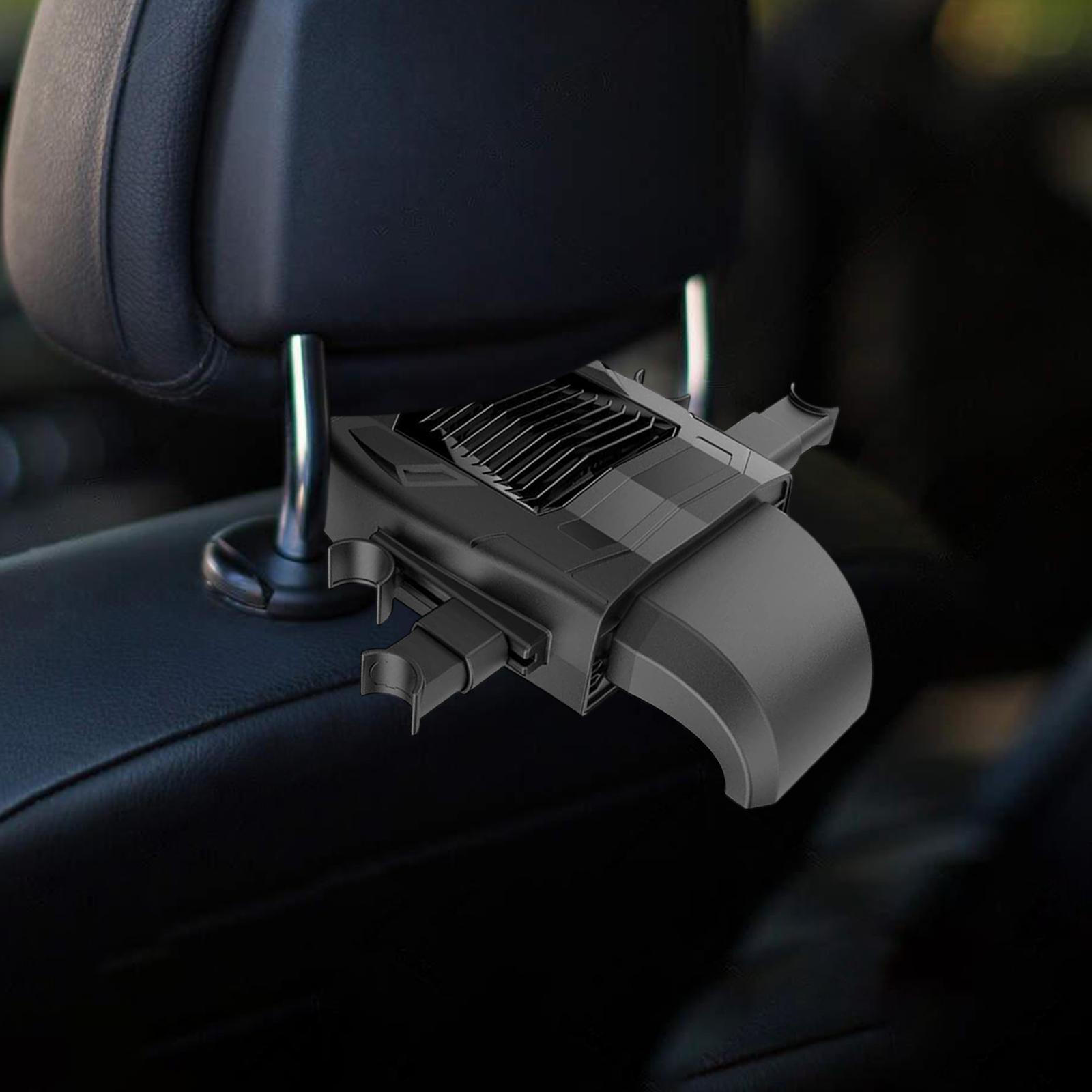 

Вентилятор охлаждения заднего сиденья автомобиля USB 12 В 24 В универсальный аксессуар легкий регулируемый 3 скорости портативный чёрный