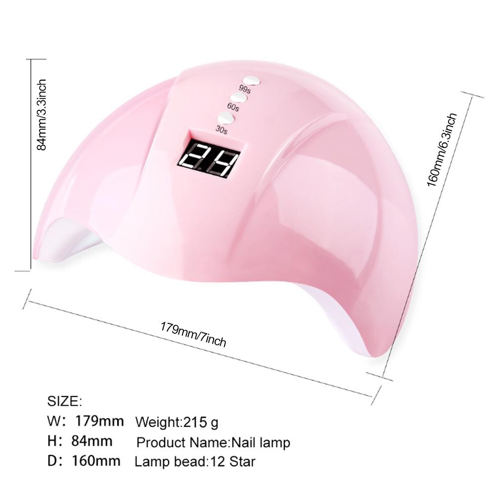 36W LED UV Nail Lamp Gel Nail Polish Dryer Quick Drying Nail Art Machine