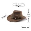 Western Cowboy Stil Wildleder Jazzhut Für Unisex