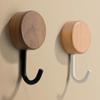 Self-Adhesive Wall Mount Hook No Drilling Bathroom Hook Space Saving Wood Hook  Door Hanging