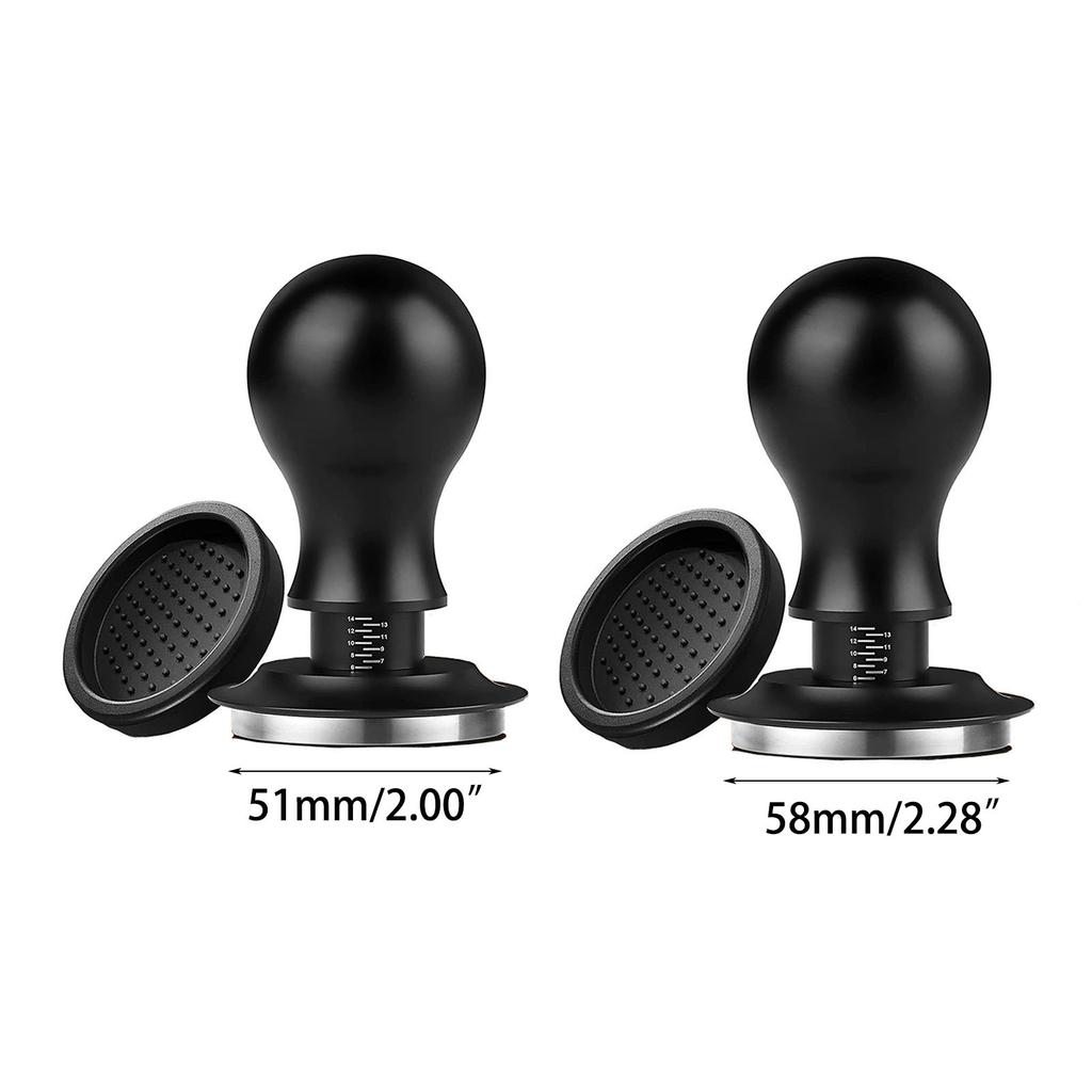 Adjustable 51/58mm Coffee Tampers Powder Press With Constant Steel Filler Spring Loaded Coffee Graduated Solid Stainless