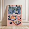 Retro Japanese Sushi Bar Poster Kitchen Food Posters and Picture Canvas Print Painting Dining Room Wall Decor Home Mural Cuadros