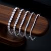 4mm 925 Silver Moissanite Bracelet 3mm D VVS1 Diamond with GRA for Women Sparkling Wedding Party Fine Jewelry