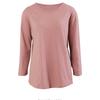 Shop   Women S baSic Round Slab Cotton 3 4 Sleeve Tee Dai wSh 1003 Black