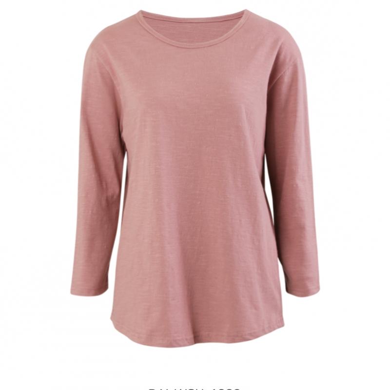 Shop Women S baSic Round Slab Cotton 3 4 Sleeve Tee Dai wSh 1003 Black