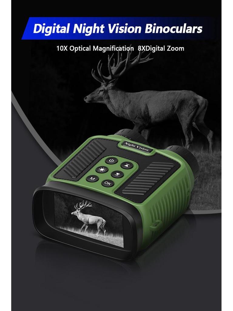 High-Definition Night Vision Binoculars with Photo & Video Capabilities for Birdwatching & Outdoor Use