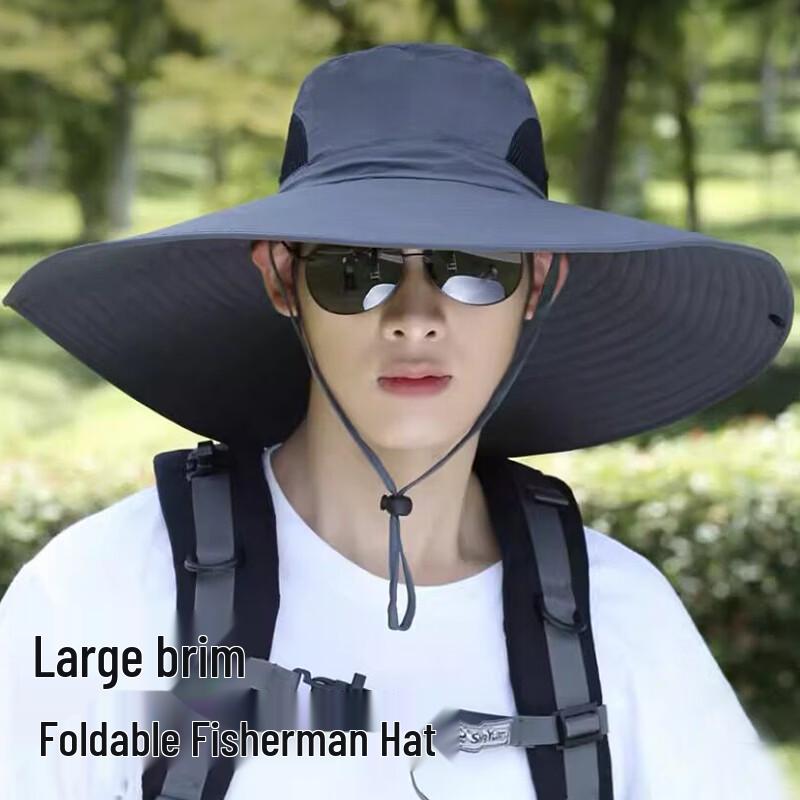 Large Brim Sun Protection Fisherman Hat