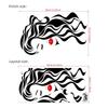 Beauty Female Face Wall Sticker Decal Beauty Studio Wallpaper Cosmetic Makeup Wall Art Sticker Mural Removable Salon Decoration