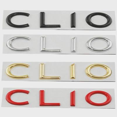 Emblème de style de voiture en métal 3D, autocollant de carrosserie pour coffre arrière Rena-ult CLIO 2 3 4 5 6, plaque signalétique de hayon, accessoires automobiles