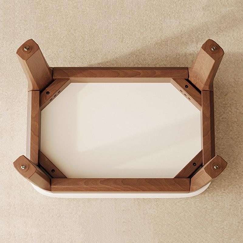 Solid Wood Shoe Changing Stool Portable Relaxing Soft Bench Chair Luxury Entrance Benches Removable Footrest Room Furniture