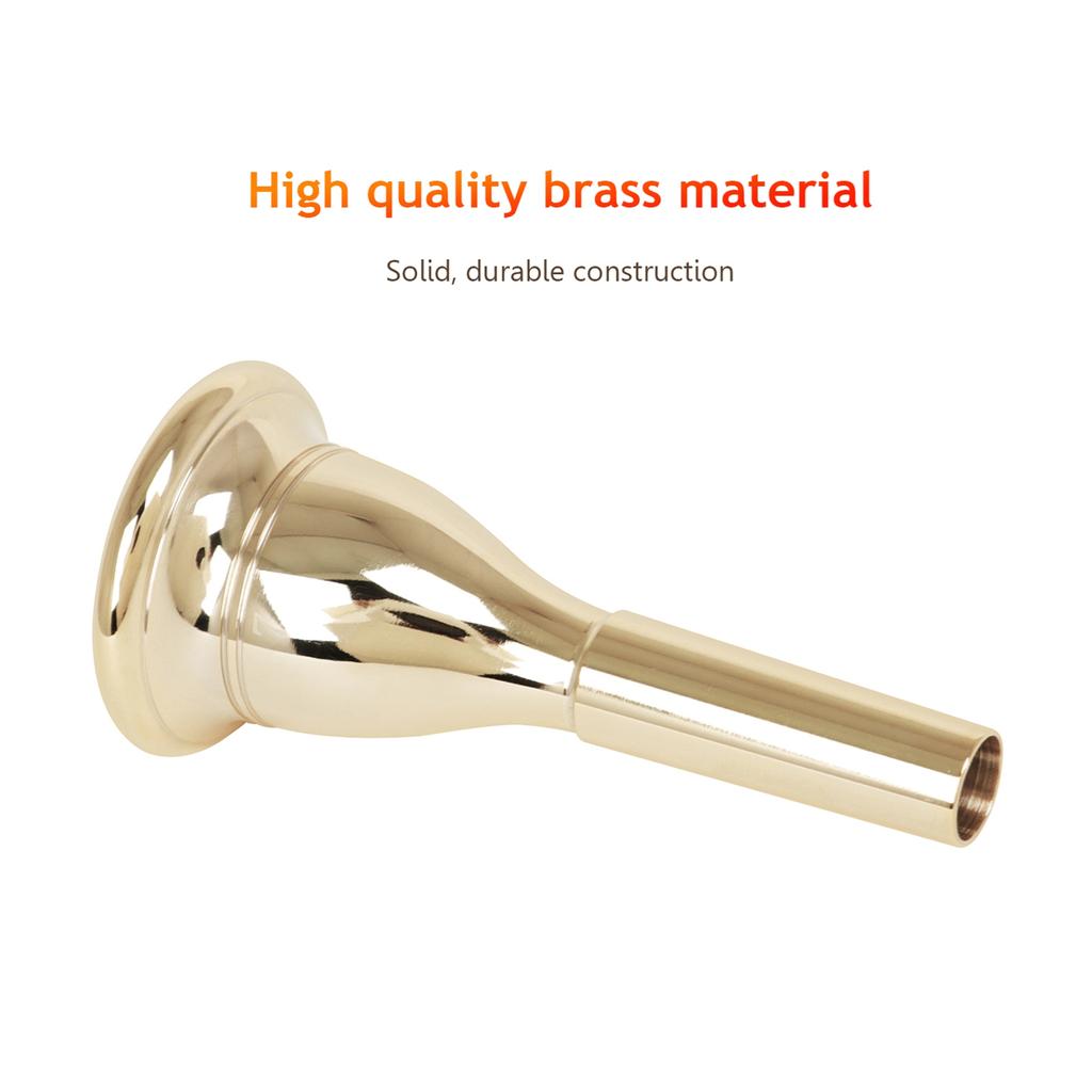 Tuba Mouthpiece Solid Durable Brass Construction Silver Plated Musical Instrument Accessories