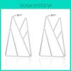 Trendy Geometric Alloy Earrings For Women Fashionable Street Style Jewelry