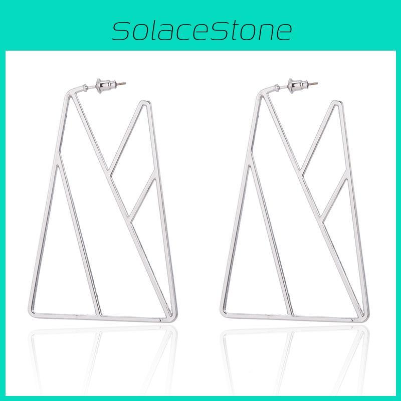 Trendy Geometric Alloy Earrings For Women Fashionable Street Style Jewelry