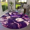 Demon Slayer Round Area Rug Carpet Rug For Living Room Bedroom Sofa Playroom Decor Nonslip Floor Mat