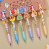 6Pcs Cute Capybara Erasable Neutral Pen 0.5mm Kawaii Cartoon Writing Stationery Student School Office Supplies Gifts