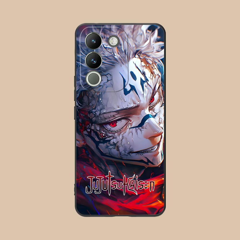 Jujutsu Kaisen Sukuna Mobile Phone Case for VIVO V60 V50 V40 V30 V29 V27 V25 V23 Pro Lite 5G Colorful Printing Cover Smartphone