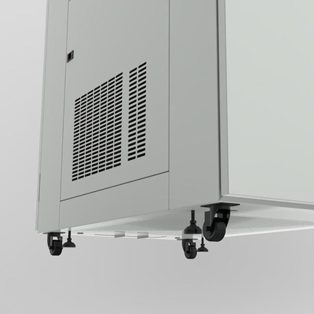 Integrated Smart Cabinet with Micro-Environment Monitoring, Air Conditioner, and Removable Side Panel