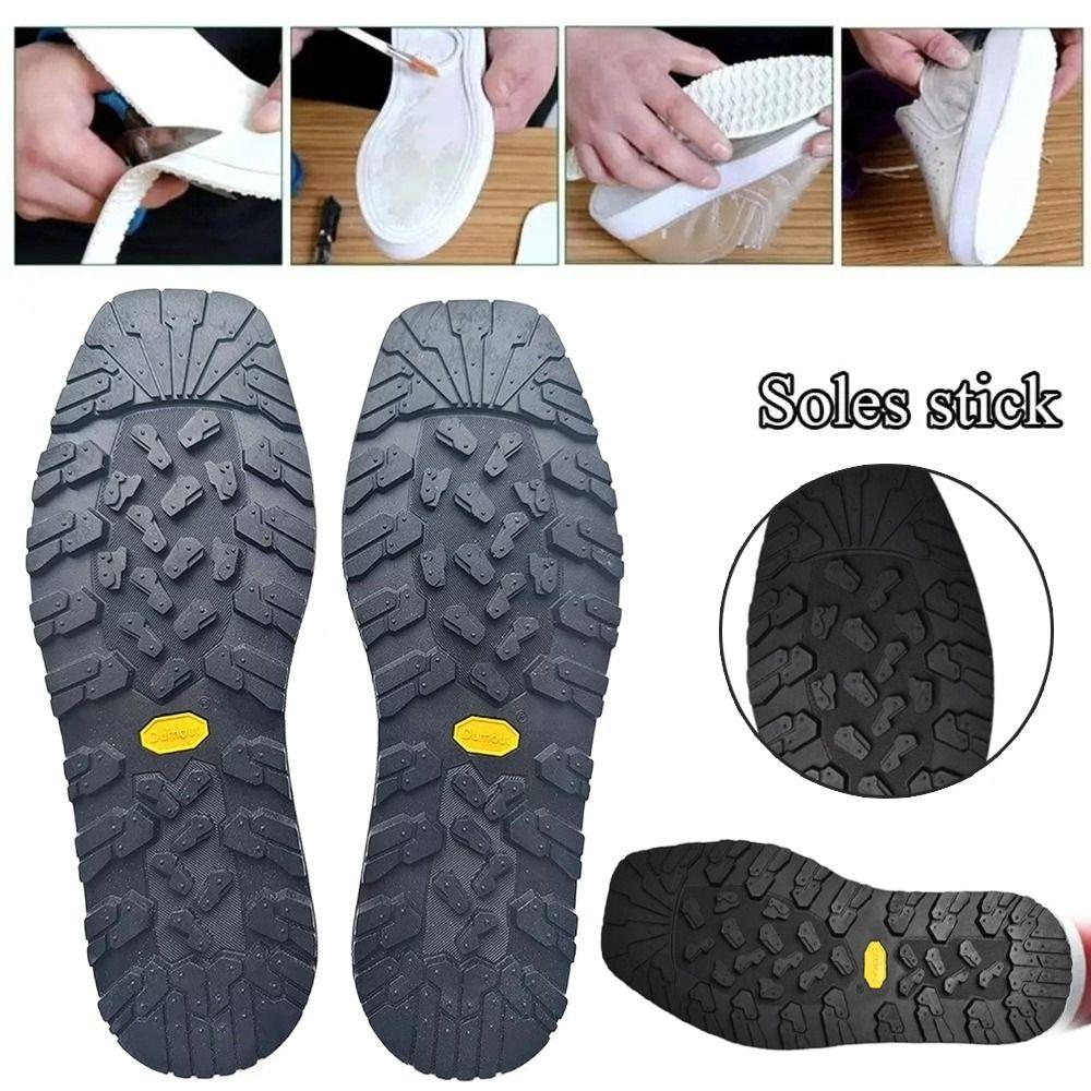 Wearable Rubber Non-Slip Shoe Stickers Wear-resistant Thick Material Anti Slip Pads Leather Compatible DIY Cuttable