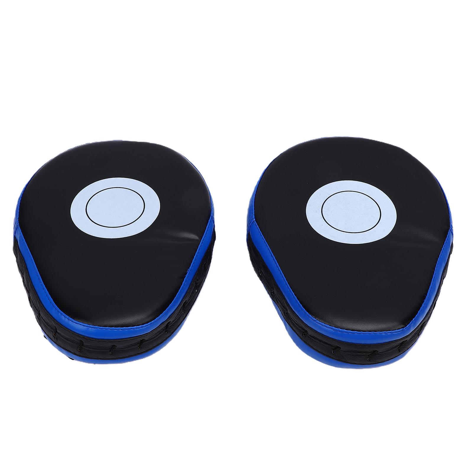 2PCS Boxing Target Boxing Martial Arts Training Target Trainer Kick Target Punching Mitts For Kickboxing Sport Blue Edge