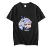 Japanese Anime Girl Game 's T-shirt Oversized T-shirt Casual Cotton Daily Four Season T-shirt 's Clothing Breathable Top(4)