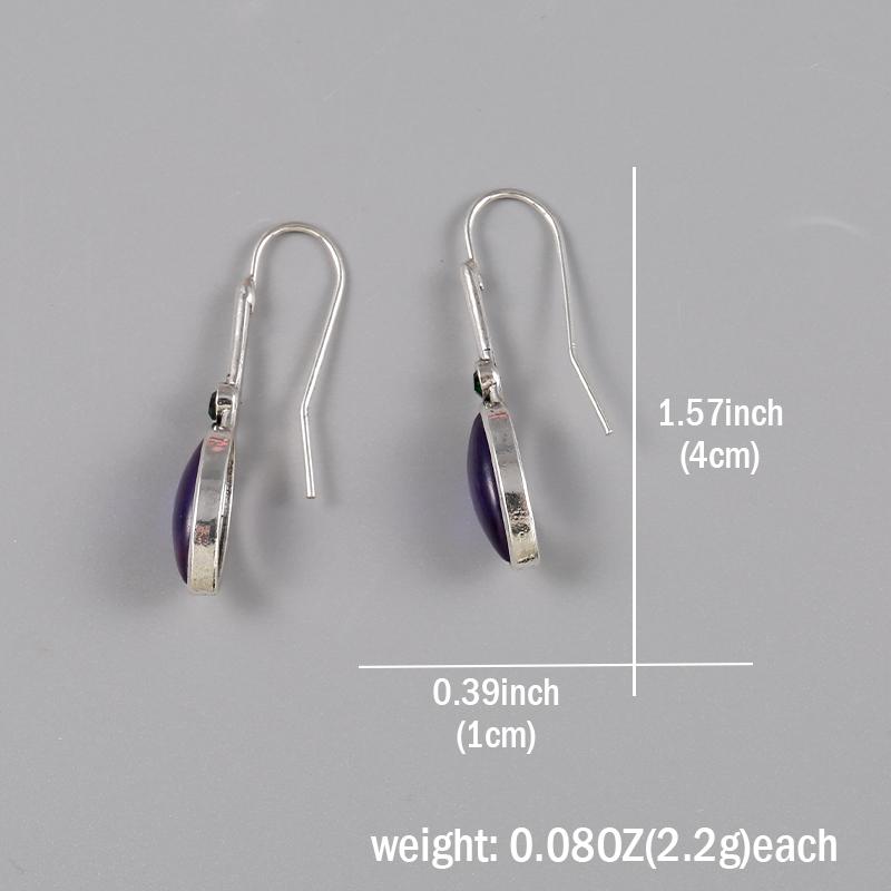 Elegant Purple Crystal Women's Earrings Wedding Engagement Wedding Earrings Jewelry Birthday Party Anniversary Gifts