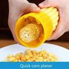 Trebbia per mais in acciaio inossidabile Manuale Rotante Plastica Aratro per mais Separatore creativo per sgranare il mais Gadget Nuovi Strumenti per la cucina