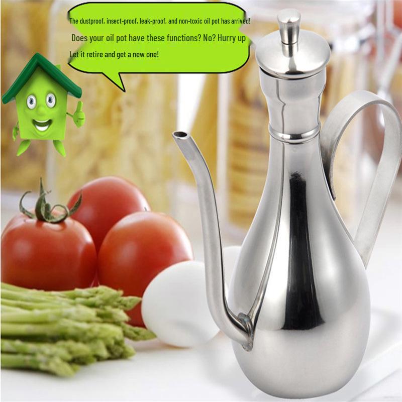 

European Style Stainless Steel Oil Drum for Soy Sauce, Vinegar, and Seasoning - Mini Bottle for Hotels and Restaurants 150ml (Very Small)