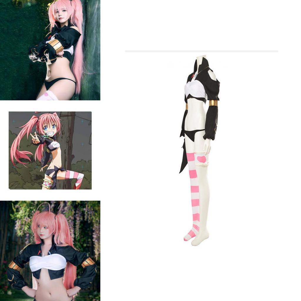Slime Reincarnation Cosplay Costume Destroy Demon Milim Nava Dress Anime Game Role Play