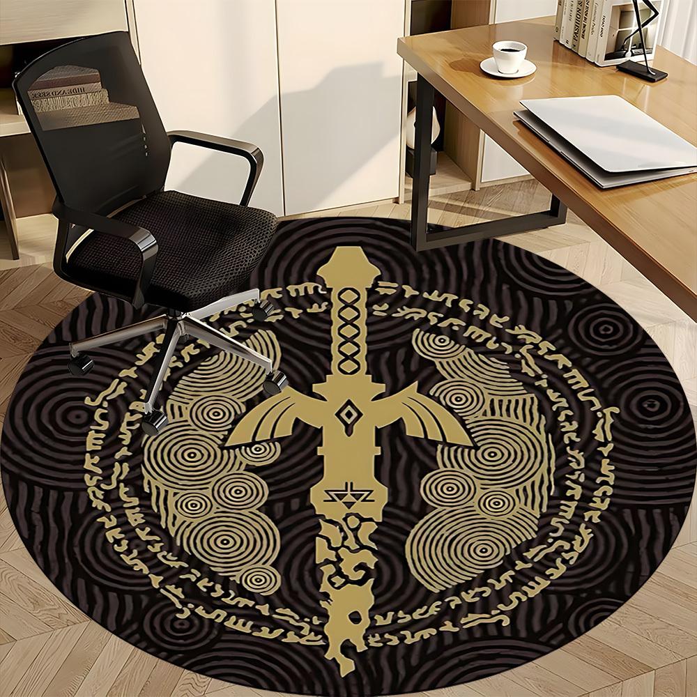 Legend of Zelda Büro Runder Teppich, Unter Bürostühlen Schlafzimmer Wohnzimmer Heimdeko a0908150