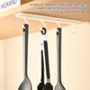 Telescopic Pull Hook Self-adhesive Closet Key Hat Handbag Holder Household Hotel Living Room Door Punch Free Hanger