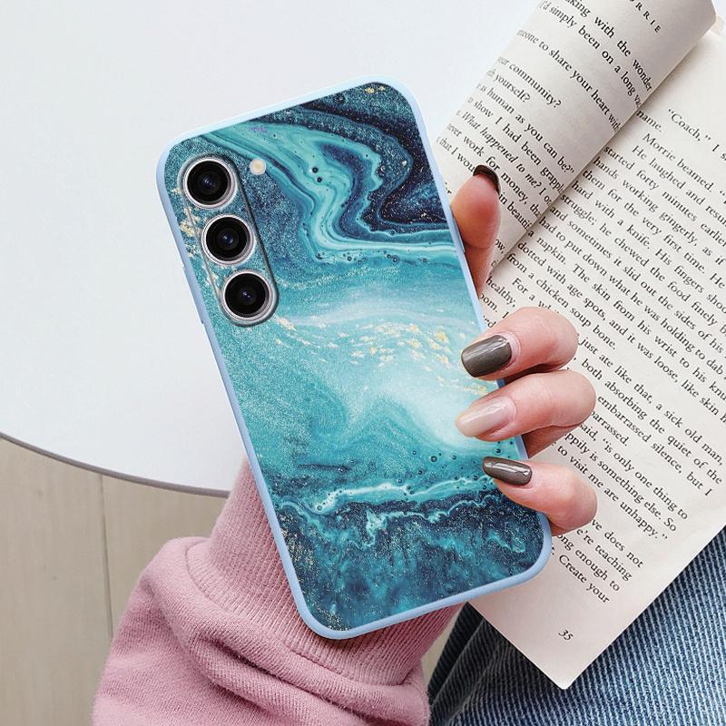 Case For Samsung A55 5G Back Cover Protective Silicone Funda Fashion Marble Stone Texture Coque For Samsung Galaxy A54 A56 Capa