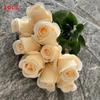 Realistic Rose Silk Buds 9 Stems Artificial Flowers Home Decor Props Photography