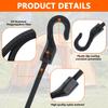 5/10pc Open End Cord Hooks Snap Boat Kayak Motorcycle Rope Buckle Camping Tent Hook For Bungee Shock Elastic Bungee Cord Straps