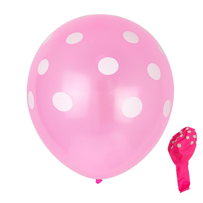 12-Inch Polka Dot Latex Balloons for Birthday, Wedding & Celebration