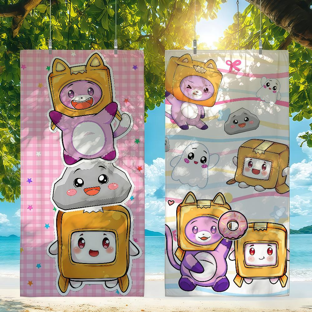Cartoon L-Lankyboxes-S Towel Quick Drying Beach Towels Are Suitable For Swimming Pools Camping Yoga And The Gym