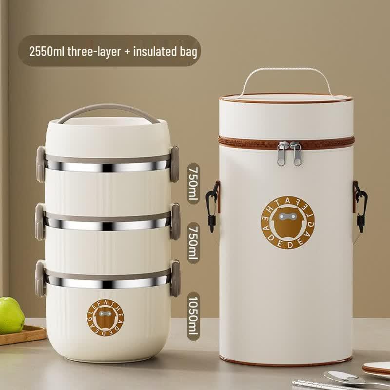 Ruhan Portable 304 Stainless Steel Insulated Lunch Box