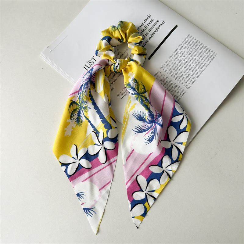 Long Ribbon Decorative Hair Tie for Women Seasonal Elegant Accessory Quality Elastic Hair Ring