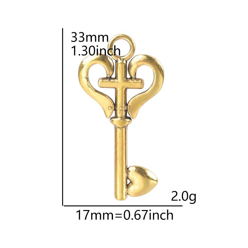 5Pcs Crosses Pendant Charms For Jewelry Making Supplies Christ Handmade Necklace Earrings Charm Gold Color Accessories Wholesale