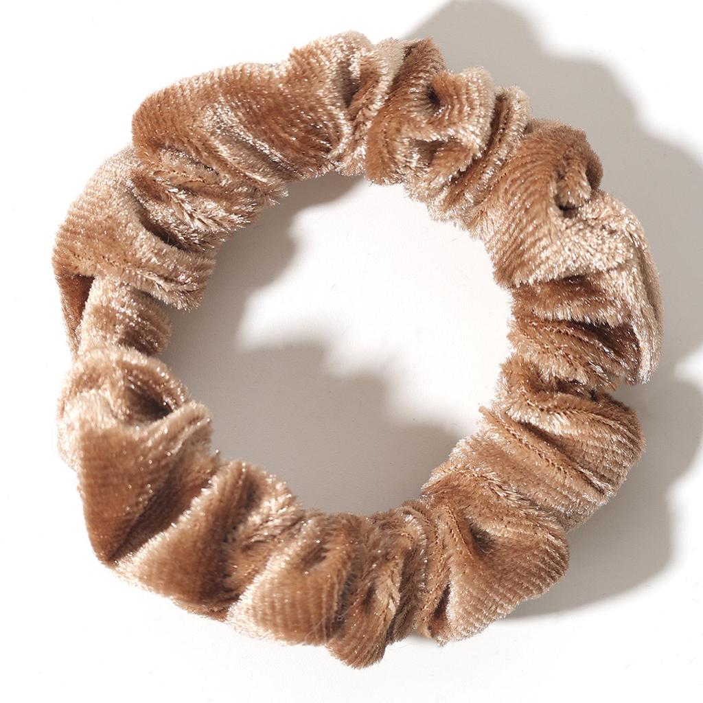 Bell Fashion Velvet Hair Ties: Classic High-Elasticity, Soft Touch In Solid Colors