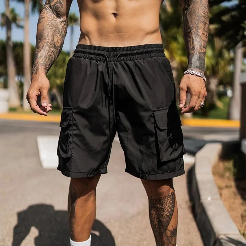 

Quick Dry Athletic Shorts with Zipper Pockets Men s Summer Running Shorts Gym Training Workout Fitness Hiking Shorts XS чёрный