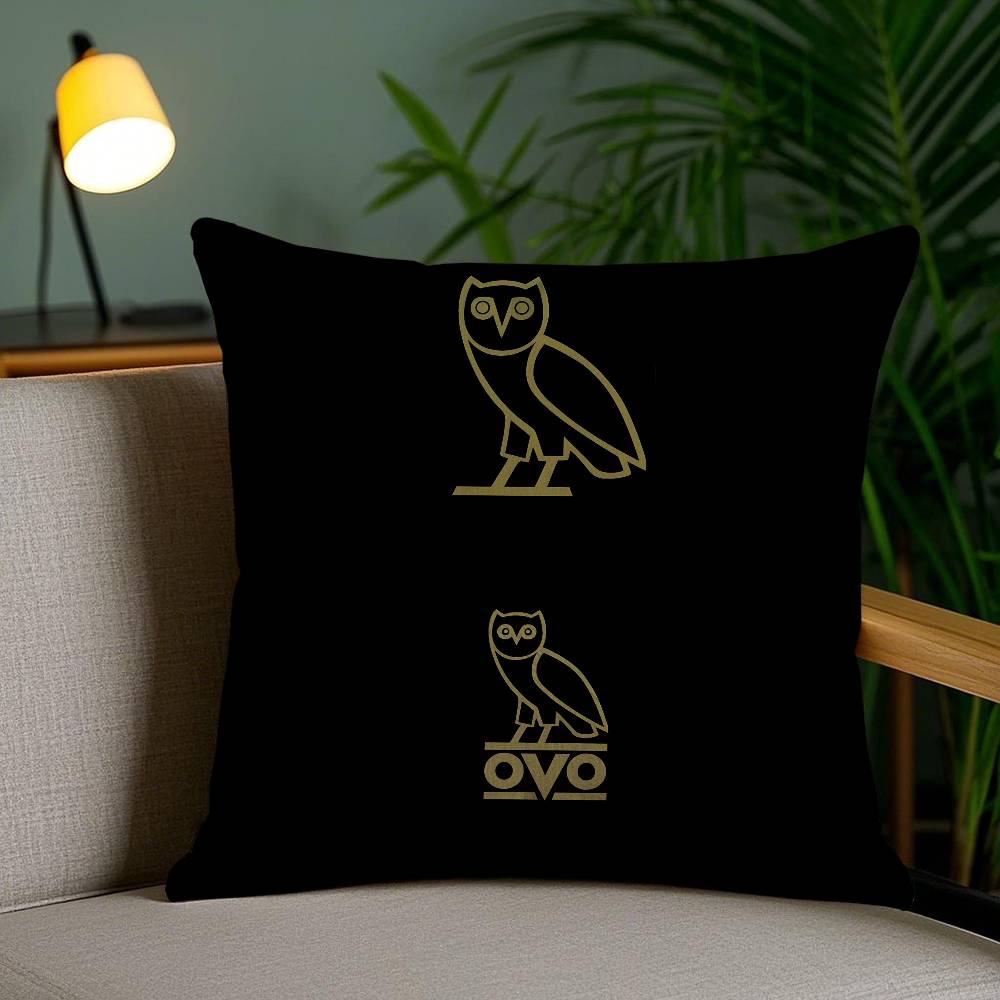 Octobers Very Own-O Owls Ovo Pillow Case Anti-Dustmite Pillowcase Invisible Zipper Silky Short Plush Sofa Cushion Cover
