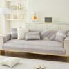 Fabric Anti-cat Scratch Sofa Cushion Cover Cotton Cushion Non-slip Back Towel Cover Pastoral Cotton Four Seasons Universal
