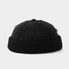 New Thickening Docker Hat Color Blocking Melon Skin Hat Beanie Caps Brimless Hats Retro Breathable Men Woman Outdoor Warm Caps
