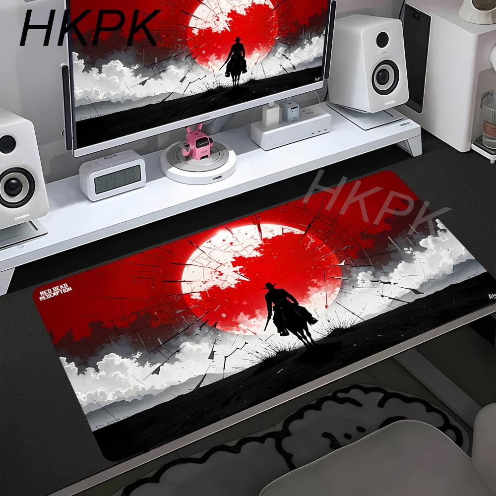 Xxl Anime Red Dead Redemption Mausepad Computer Accessories Game Keyboard Rubber Mousepad Pc Gamer Girl Nonslip Cute Desk Mat
