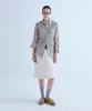 VOYONN Vintage Flower Print Washed Cotton Shirt Beige 0174