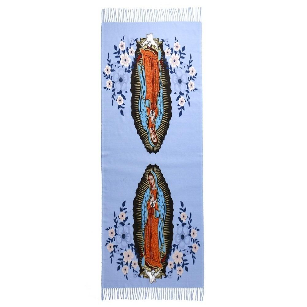 

Warm Scarves Bib Virgin Mary of Guadalupe Printed Neck Wraps New Shawl Autumn and Winter 5