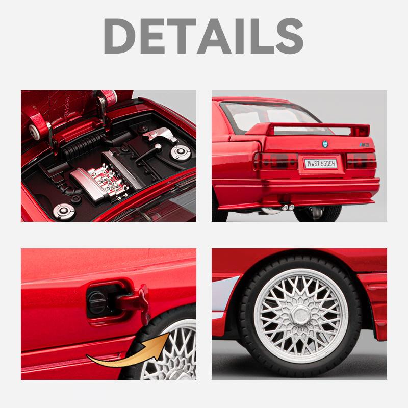 1/24 BMW M3 Coca Cola Supercoche Modelo Fundición Aleación Coche Coleccionables Hobby Miniauto Vehículo Alta Simulación Adorno Cumpleaños Niño