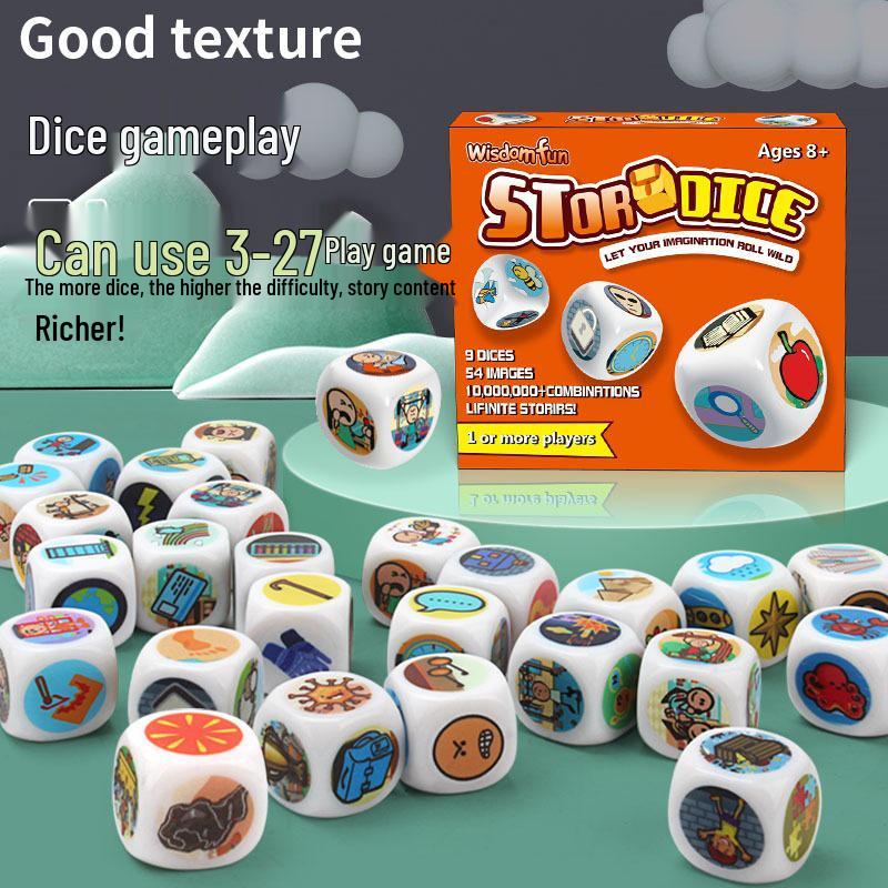 Storytelling Dice Game: Creative and Educational Interactive Board Game for Parent-Child Fun