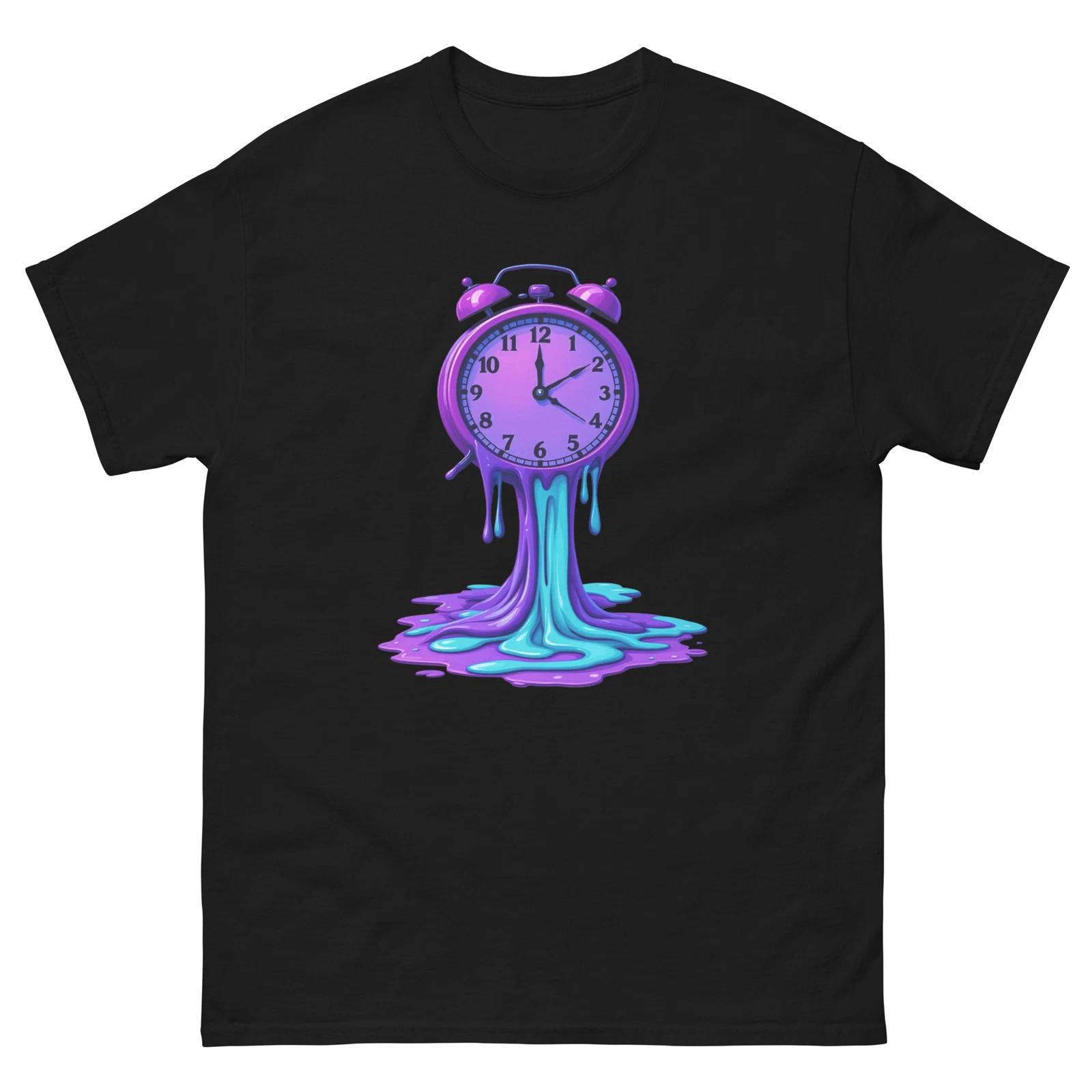 Alarm Clock Melting Funny Work From Home T-Shirt 2XL