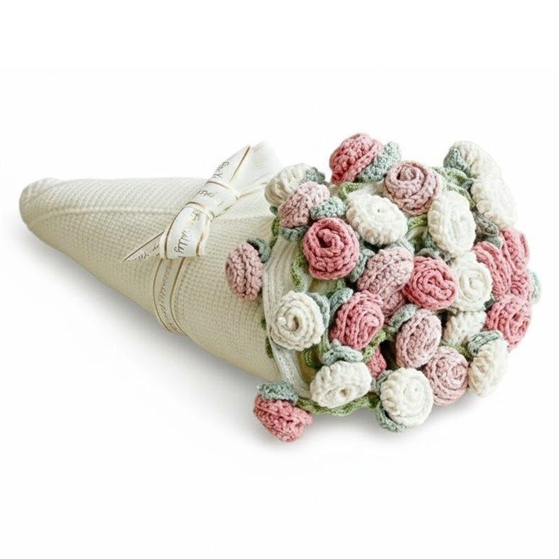 

HHO-Милий Романтичний В язаний Гачком Букет Квітів Плед, Ручна В язка Пледа З Квітами Троянд, Ідеальний Подарунок На День Св. Валентина